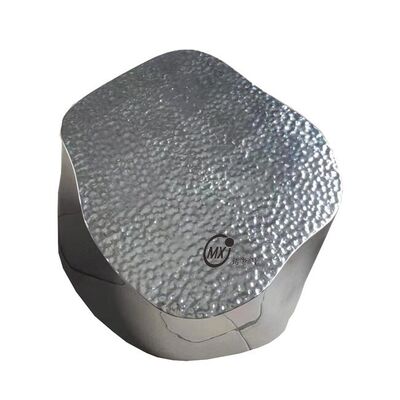 Sliver Mirror Hammered/Embossed Stainless Steel Cloud Nesting โต๊ะกาแฟชุด เฟอร์นิเจอร์ห้องนั่งเล่นหรูสมัยใหม่