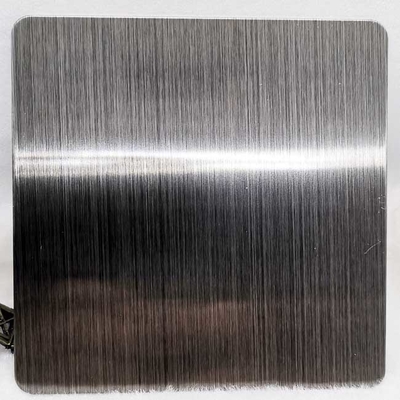 SS430 Satin Hairline Black Color Stainless Steel Sheet PVD Coated
