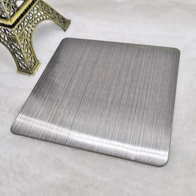 SS430 Satin Hairline Black Color Stainless Steel Sheet PVD Coated